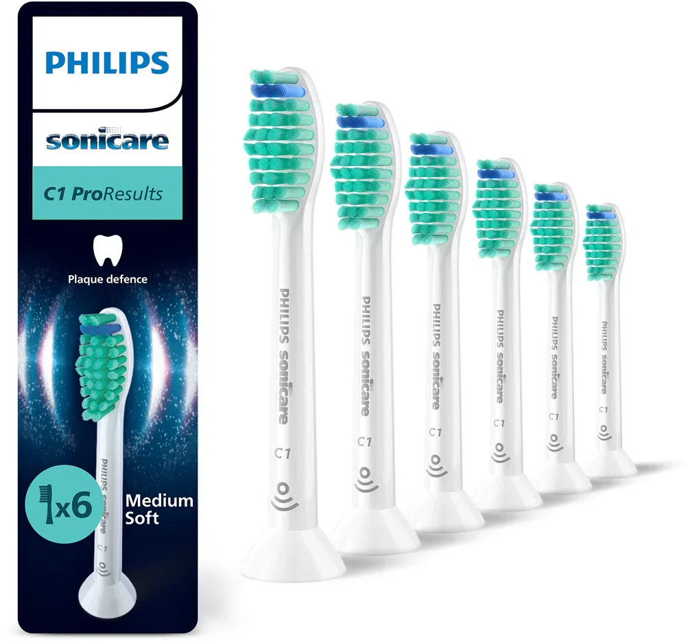 Сменные насадки для зубной щётки Philips Sonicare ProResults HX6016/87 белые, 6 шт