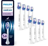 Сменные насадки для зубной щётки Philips Sonicare Sensitive HX6058/87 белые, 8 шт — фото 1
