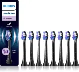 Сменные насадки для зубной щётки Philips Sonicare Sensitive HX6058/88 чёрные, 8 шт — фото 1