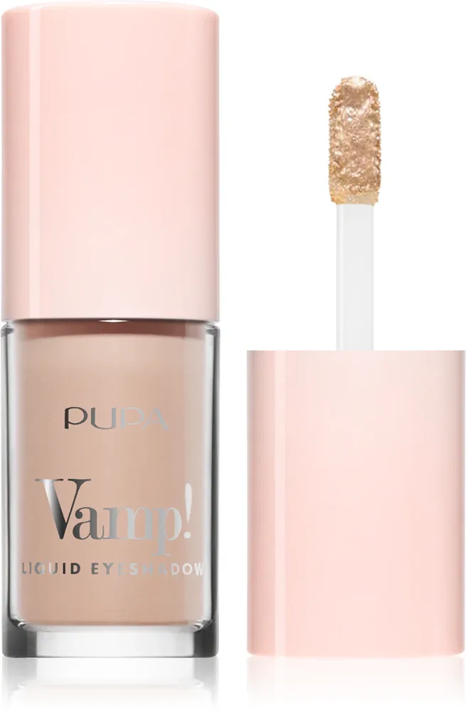Жидкие тени для век PUPA Milano Vamp! Liquid Eyeshadow с интенсивной пигментацией, для дня и вечера, 4 мл, оттенок 009 Cream