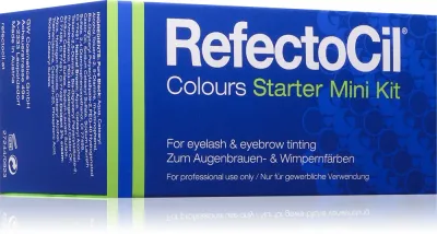 Набор для окрашивания бровей и ресниц RefectoCil Colours Starter Mini Kit стартовый, с кисточками и мисочками, 1 шт
