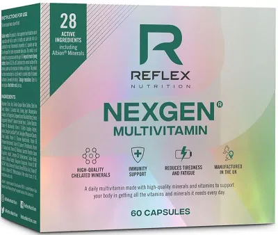 Мультивитамины для спортсменов Reflex Nutrition Nexgen Multivitamin с витамином K2-MK7, 60 капсул