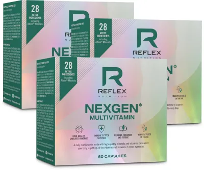 Мультивитамины для спортсменов Reflex Nutrition Nexgen Multivitamin с витамином K2-MK7, 60 капсул, 3 г