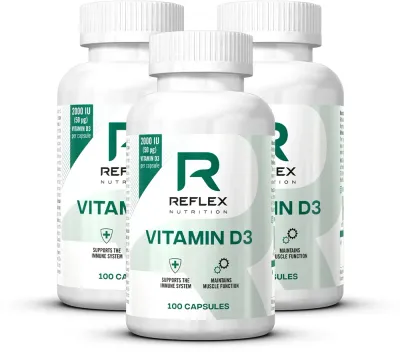 Витамин D3 Reflex Nutrition Vitamin D3 для спортсменов, 100 капсул, 222 г