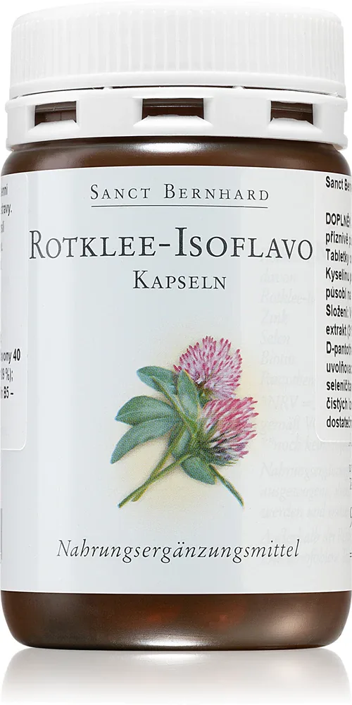 Добавка к пище Sanct Bernhard Red clover Isoflavone с изофлавонами красного клевера, для периода менопаузы, 78 г
