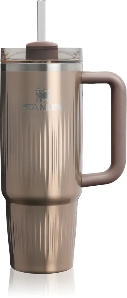 Термостакан Stanley Quencher H2.O FlowState Fluted Tumbler большой, с удобной ручкой, 890 мл