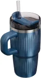 Стакан для напитков Stanley Quencher H2.O Fluted Tumbler с ручкой, для холодных и горячих напитков, 590 мл — фото 2