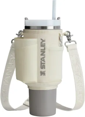 Чехол-переноска для термостакана Stanley The All Day Quencher Carry-All с карманами и ремешком, 1180 ml Cream
