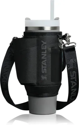 Сумка-держатель для бутылки Stanley The All Day Quencher Carry-All с карманами, со съёмным ремнём, 1 шт, 890 ml Black