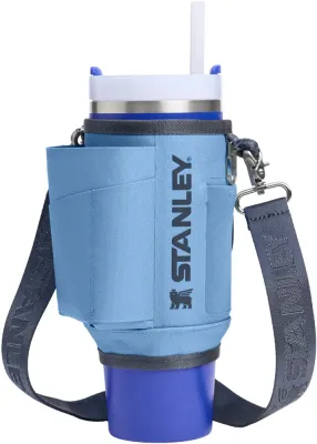 Сумка-держатель для бутылки Stanley The All Day Quencher Carry-All с карманами, со съёмным ремнём, 1 шт, 890 ml Blue Sky