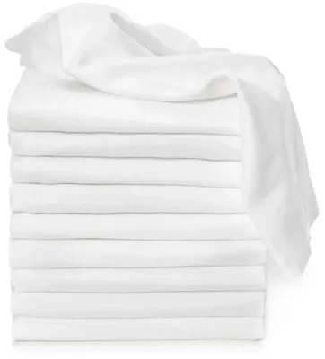 Подгузники многоразовые T-TOMI TETRA Cloth Diapers HIGH QUALITY White из плотного хлопка, 10 шт White 70x70 cm