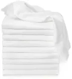 Подгузники многоразовые T-TOMI TETRA Cloth Diapers HIGH QUALITY White из плотного хлопка, 10 шт White 70x70 cm — фото 1
