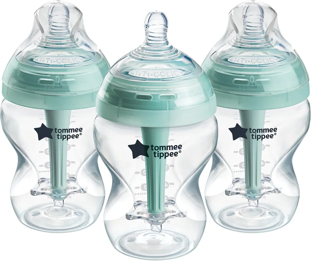 Бутылочка для кормления Tommee Tippee Advanced Anti-Colic антиколиковая, с рождения, 3× 260 мл samosterylizująca Slow Flow 0m+