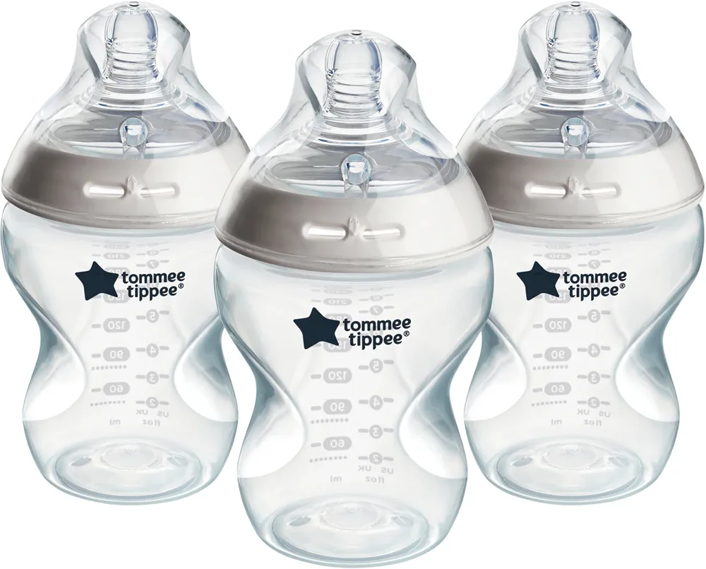 Бутылочка для кормления Tommee Tippee Natural Start Anti-Colic с антиколиковым клапаном, 3× 260 мл Slow Flow 0m+
