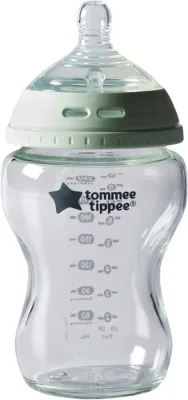 Бутылочка для кормления Tommee Tippee Closer To Nature Glass стеклянная, с силиконовой соской, 250 мл Glass 0m+