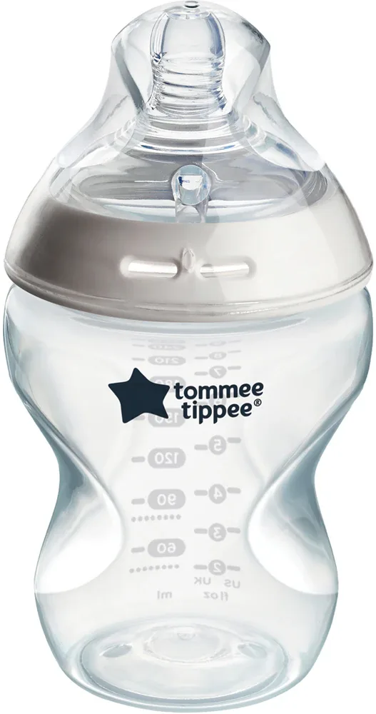Бутылочка для кормления Tommee Tippee Natural Start Anti-Colic с антиколиковым клапаном, Slow Flow 0m+ 150 мл / Slow Flow 0m+ 260 мл