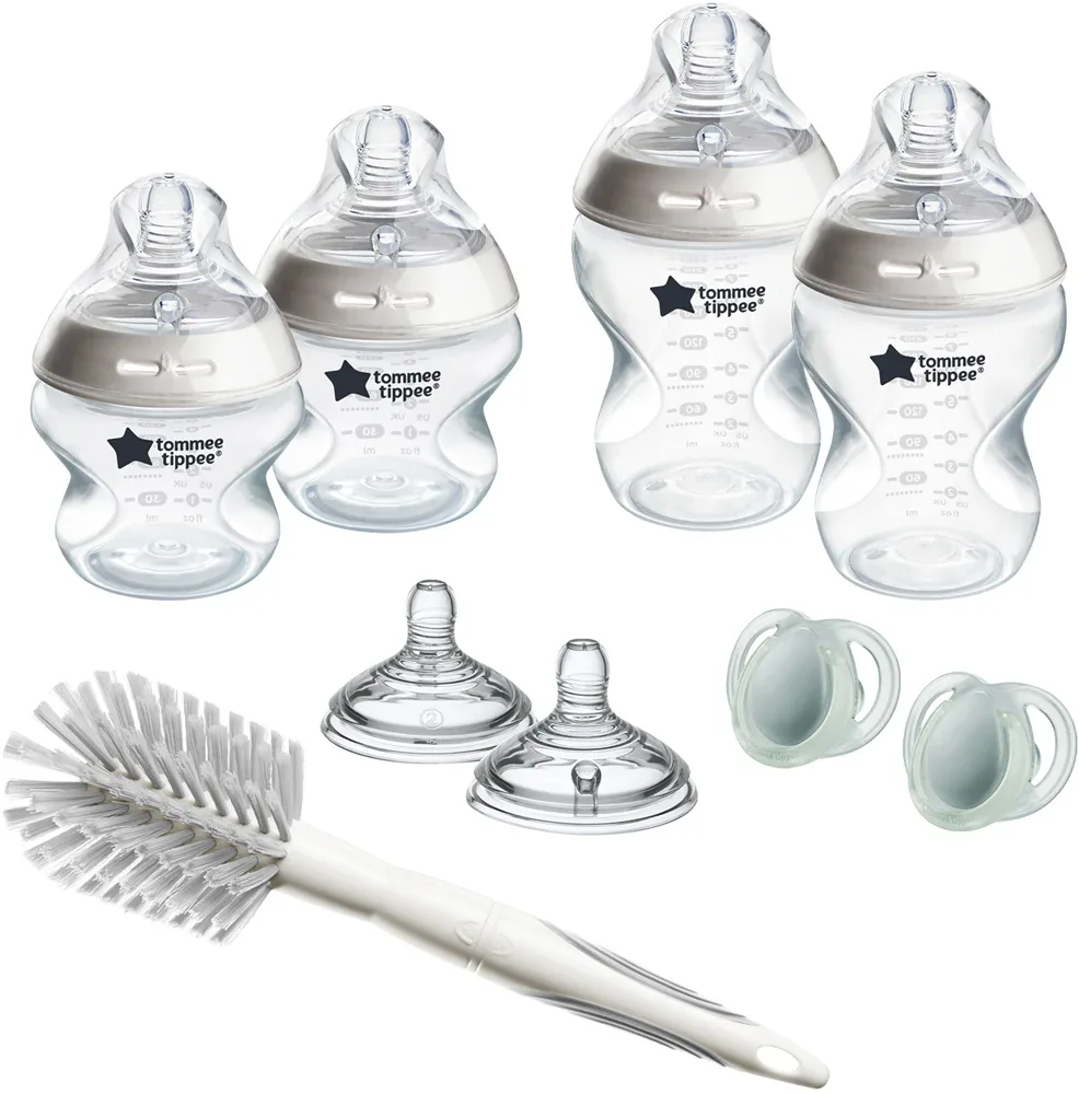 Набор для кормления Tommee Tippee Natural Start Anti-Colic с антиколиковым клапаном samosterylizująca 0 m+ White