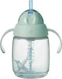 Поильник детский Tommee Tippee Trainer Straw с трубочкой, с ручками, 240 мл 6m+ Green — фото 1