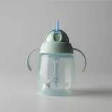 Поильник детский Tommee Tippee Trainer Straw с трубочкой, с ручками, 240 мл 6m+ Green — фото 2