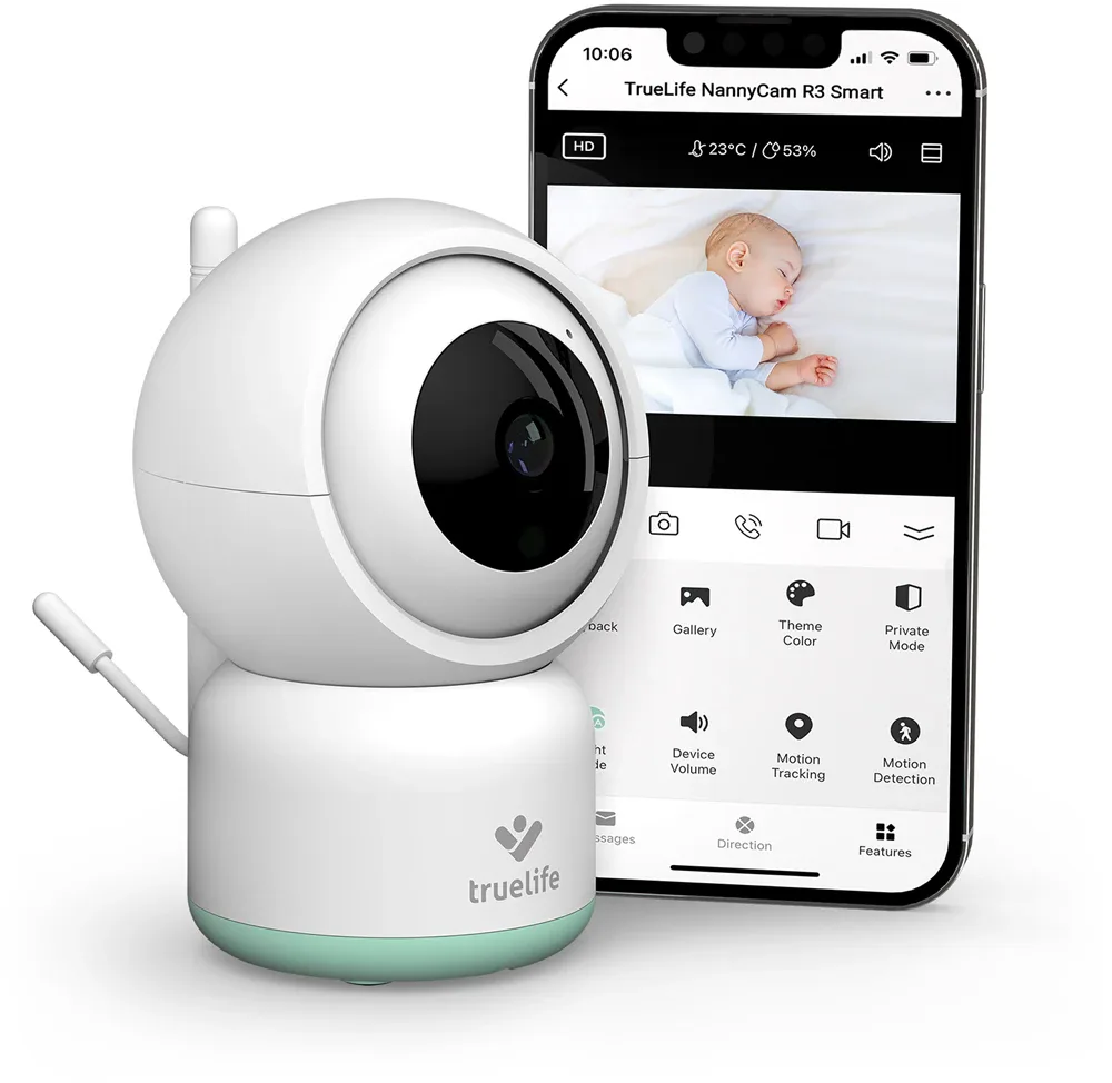 Видеоняня Truelife NannyCam R3 Smart умная, поворотная, с приложением, 1 шт