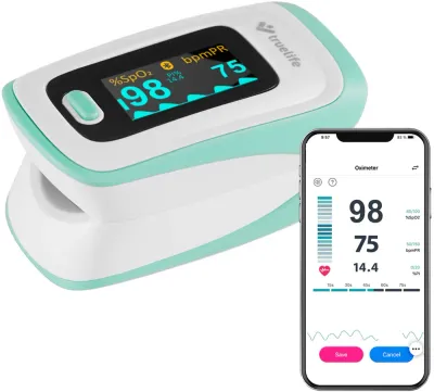 Пульсоксиметр Truelife Oximeter X5 BT на палец, с Bluetooth и приложением, 1 шт