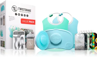 Набор детской посуды Twistshake Tableware Set for Boy с тарелкой, приборами и кружкой, подарочный
