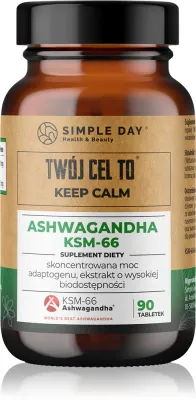 Twój Cel To Ashwagandha KSM-66 - Ашваганда Twoj Cel To Ashwagandha KSM-66, биологически активная добавка, 90 таблеток