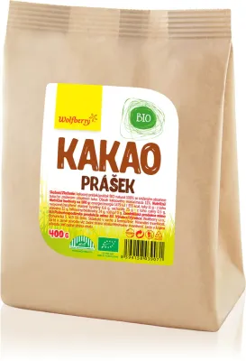 Какао-порошок Wolfberry Cocoa Powder Organic с пониженной жирностью, 400 г