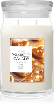 Ароматическая свеча Yankee Candle Caramel Kiss, тёплый аромат, 567 г