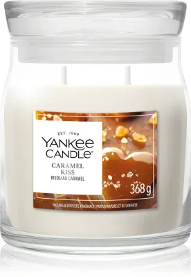 Ароматическая свеча Yankee Candle Caramel Kiss, тёплый аромат, 368 г
