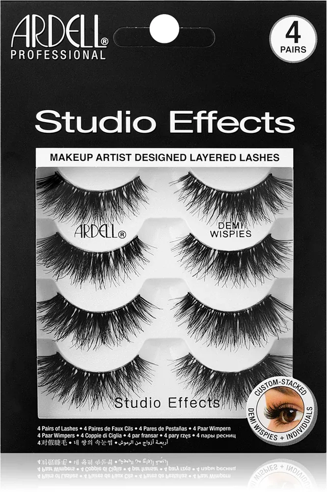 Ресницы накладные Ardell Studio Effects на прозрачной ленте, набор, 4 пары Demi Wispies