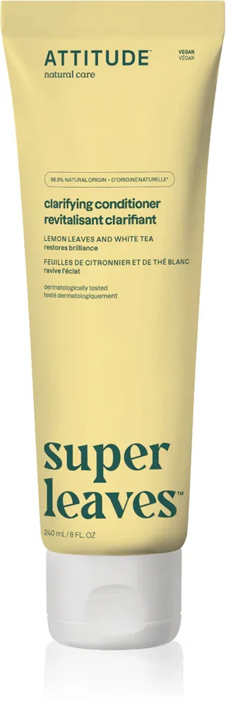 Кондиционер для волос Attitude Super Leaves Brightening Conditioner для блеска, для всех типов волос, 240 мл Citrus Leaves and White Tea