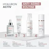 Avène Hyaluron Activ UV Triple Efficacy Anti-Aging Fluid - Флюид для лица Avene Hyaluron Activ UV Triple Efficacy Anti-Aging Fluid солнцезащитный, с гиалуроновой кислотой, 40 мл SPF 50, 40 мл — фото 7