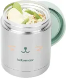 Термос для детского питания Babymoov EAT S ISY с герметичной крышкой, из нержавеющей стали, 350 мл 12 m+ — фото 1