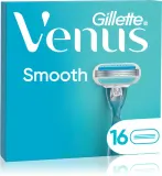 Сменные кассеты для бритвы Gillette Venus Smooth с тремя лезвиями, увлажняющие подушечки, 16 шт — фото 1