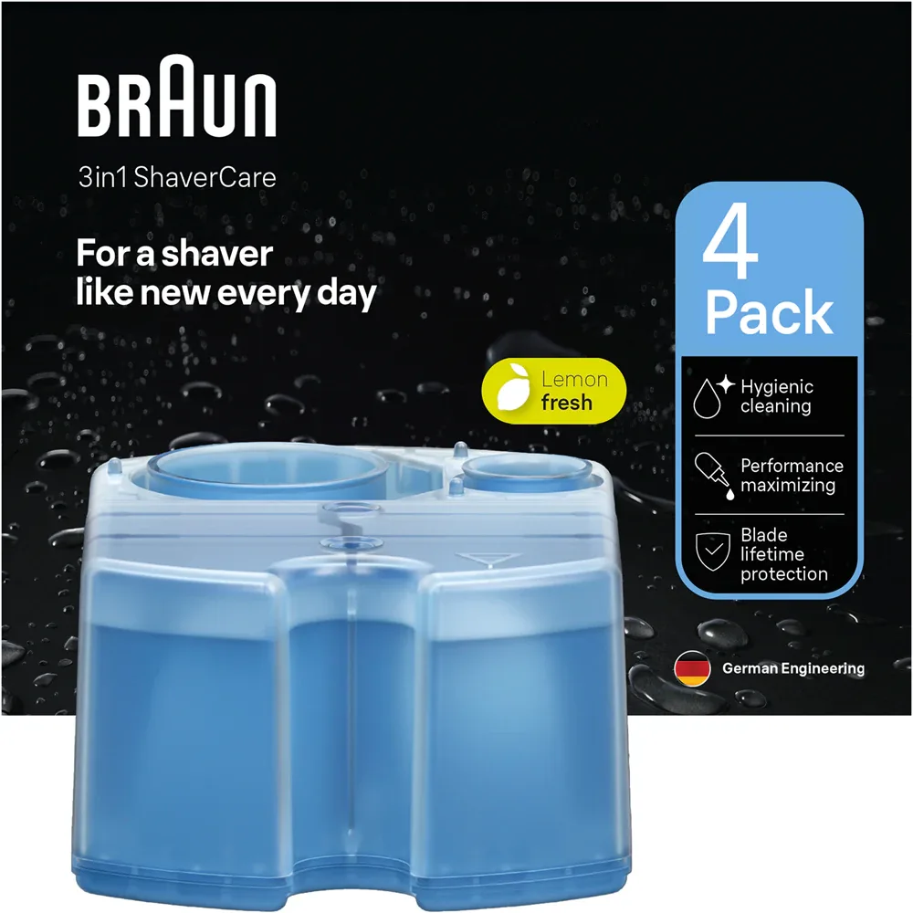 Картриджи для чистящей станции Braun CCR Refill LemonFresh с ароматом лимона, 4 шт с ароматом Lemon Fresh