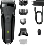 Бритва электрическая Braun Series 3 300 с 5 насадками, с головкой 3-Flex, 1 шт Black — фото 1