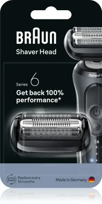 Головка бритвенная сменная Braun Series 6 64B из нержавеющей стали, для бритв Series 6, 1 шт