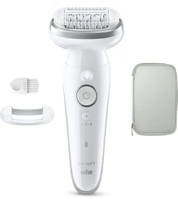 Эпилятор Braun Silk-epil 9 9-011 с поворотной головкой, для сухой и влажной эпиляции, 1 шт