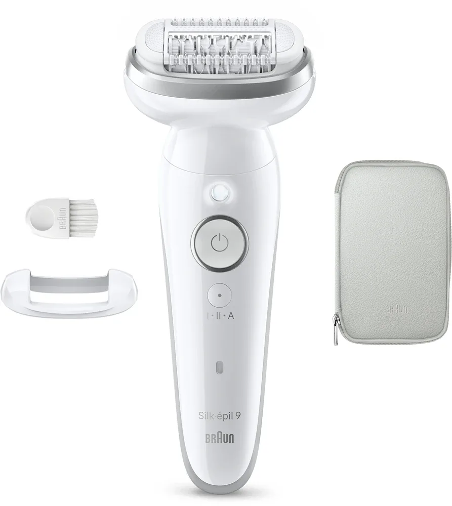 Эпилятор Braun Silk-epil 9 9-011 с поворотной головкой, для сухой и влажной эпиляции, 1 шт