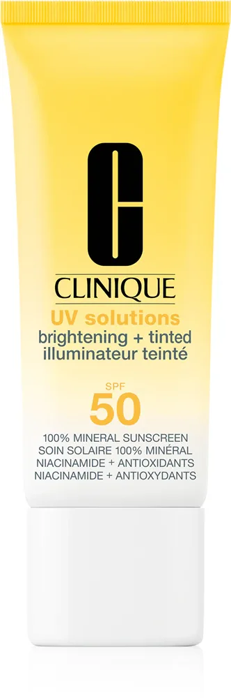 Крем тонирующий солнцезащитный Clinique Sun UV Solutions Brightening Tinted Sunscream SPF50, выравнивающий тон, 40 мл, оттенок Medium