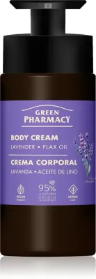 Крем для тела Green Pharmacy Lavender Flax Oil с лавандой и льняным маслом, увлажняющий, 739 мл