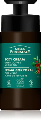 Крем для тела Green Pharmacy Green Coffee Ginger Oil с зелёным кофе и имбирём, увлажняющий, 739 мл