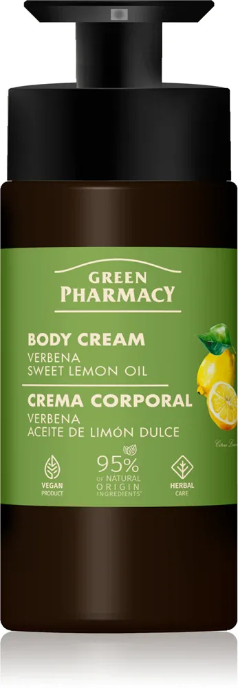 Крем для тела Green Pharmacy Verbena Sweet Lemon Oil с мочевиной и аллантоином, 739 мл