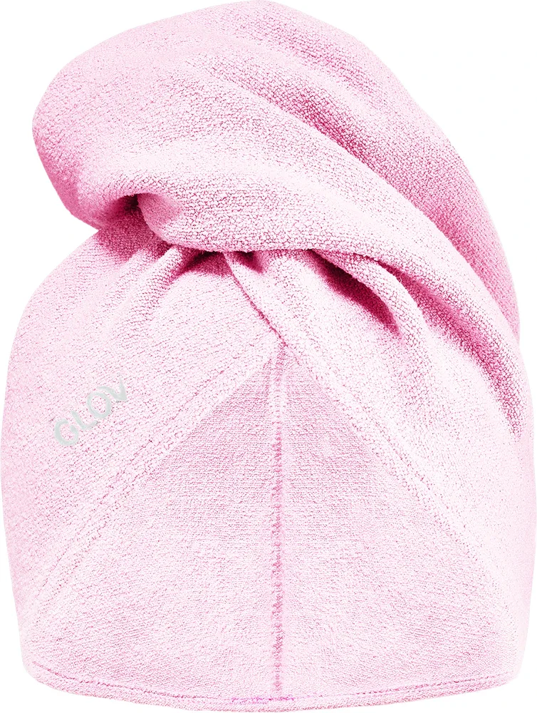 Полотенце для волос GLOV Ultra-absorbent впитывающее, 60 на 28 см, 1 шт Pink