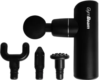 Массажный пистолет GymBeam Massage Gun Mini, компактный, беспроводной, с чехлом, 1 шт Black