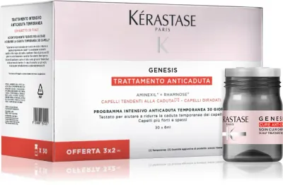 Kérastase Genesis Ampoules Cure Anti-Chute Fortifiantes - Средство для волос Kerastase Genesis Ampoules Cure Anti-Chute Fortifiantes в ампулах, против выпадения, 30 × 6 мл, 30 мл