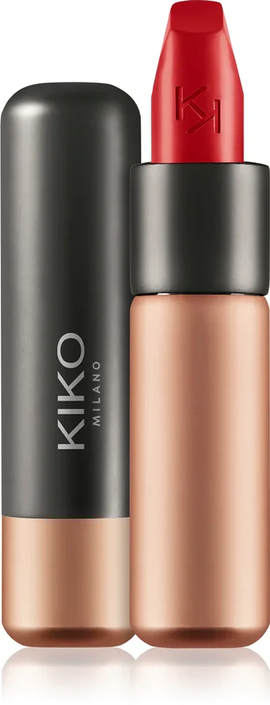 Помада для губ KIKO Milano Velvet Passion матовая, кремовая, 3,5 г, оттенок 345 Lacquer Red