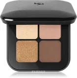 Палетка теней для век KIKO Milano Bright Quartet с матовым и блестящим эффектом, с зеркальцем, 3,5 г, оттенок 01 Warm Neutral Tones — фото 1