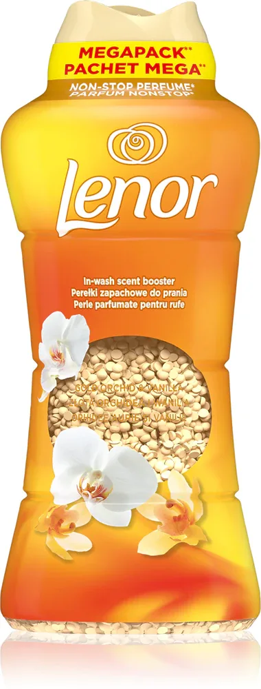 Гранулы ароматические для стирки Lenor Gold Orchid с ароматом ванили и орхидеи, 735 г